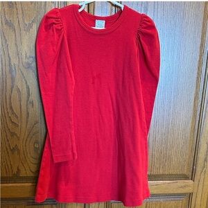 City Threads puff sleeve red dress